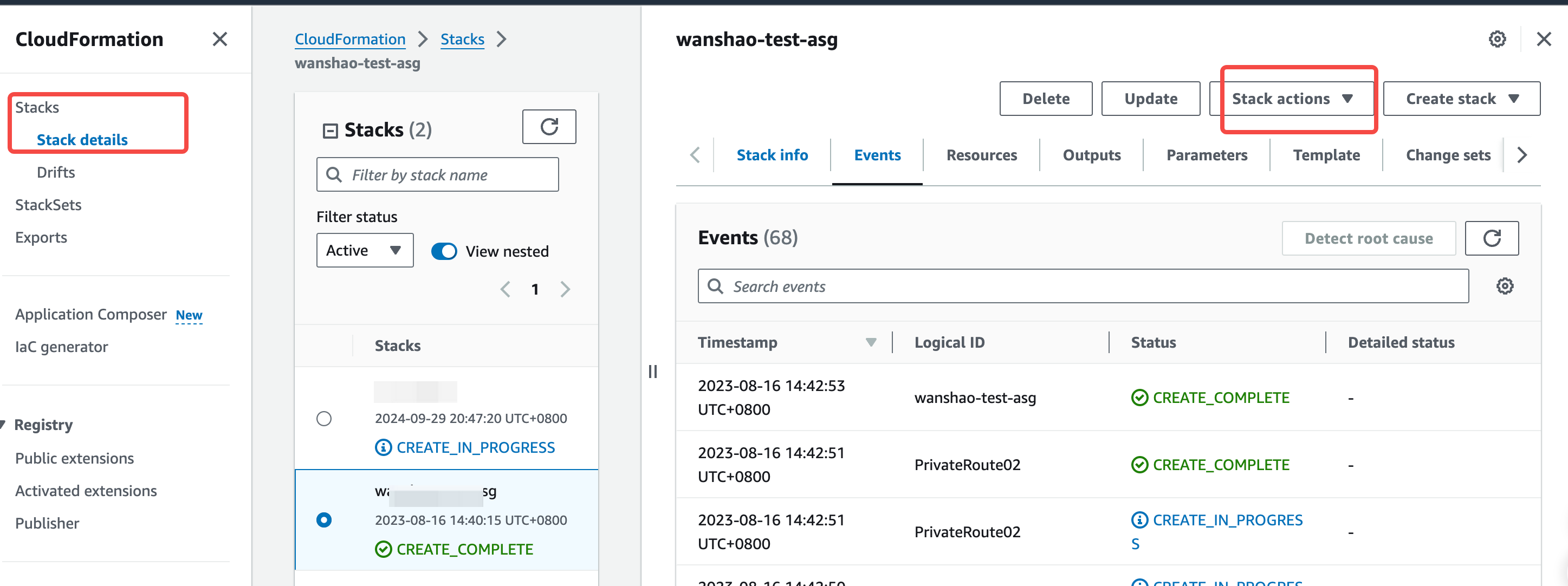 Find the operations supported by the Stack