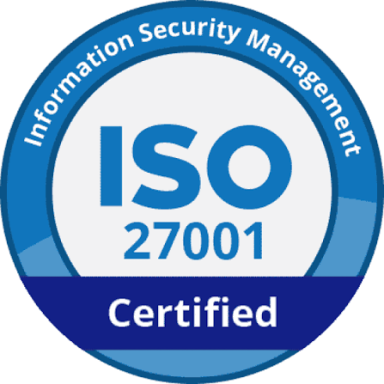 ISO 27001 Certified badge